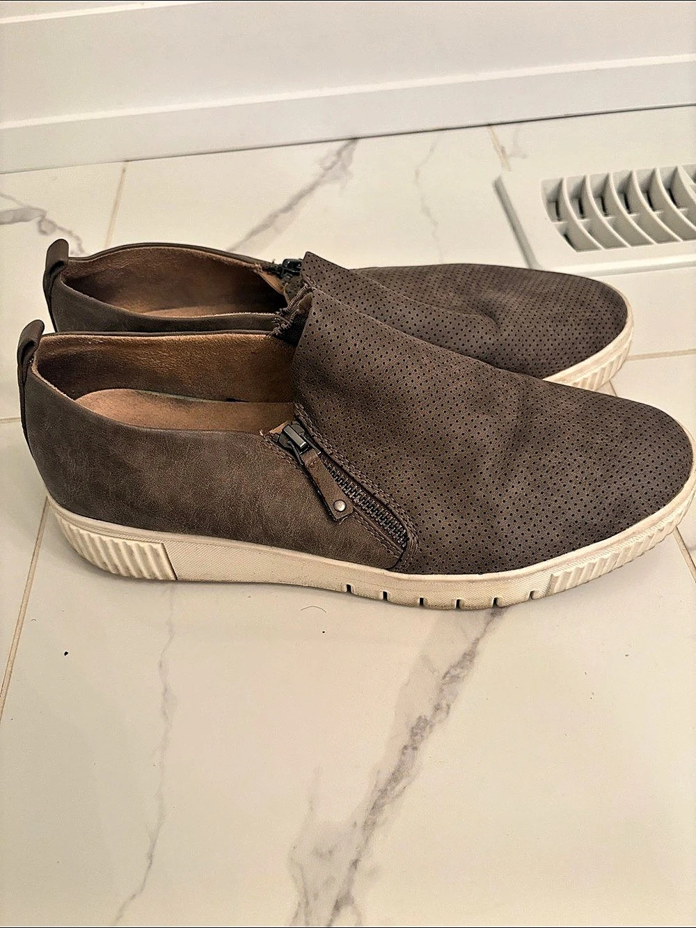 SOUL Brown Slip-On Sneakers